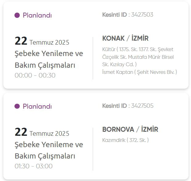 İzmir GEDİZ elektrik kesintisi! 22 Temmuz İzmir'de elektrik kesintisi ne zaman bitecek, elektrikler ne zaman gelecek?