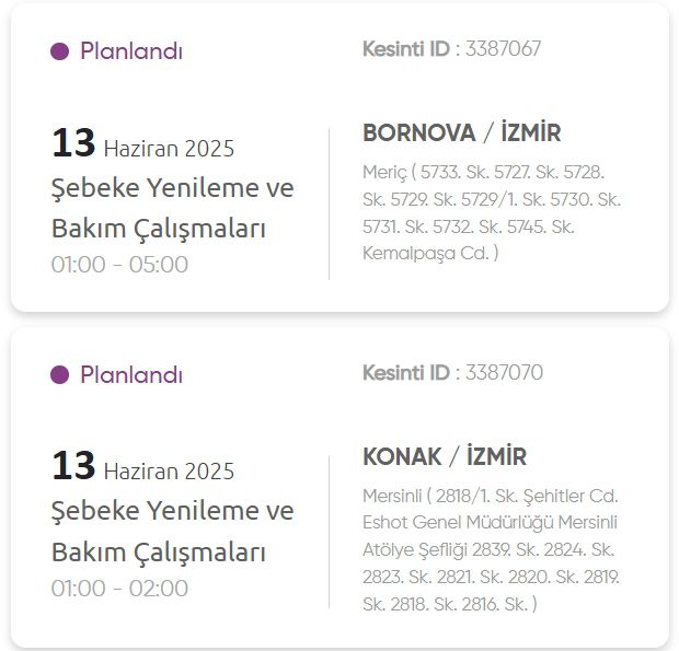 İzmir GEDİZ elektrik kesintisi! 13 Haziran İzmir'de elektrik kesintisi ne zaman bitecek, elektrikler ne zaman gelecek?