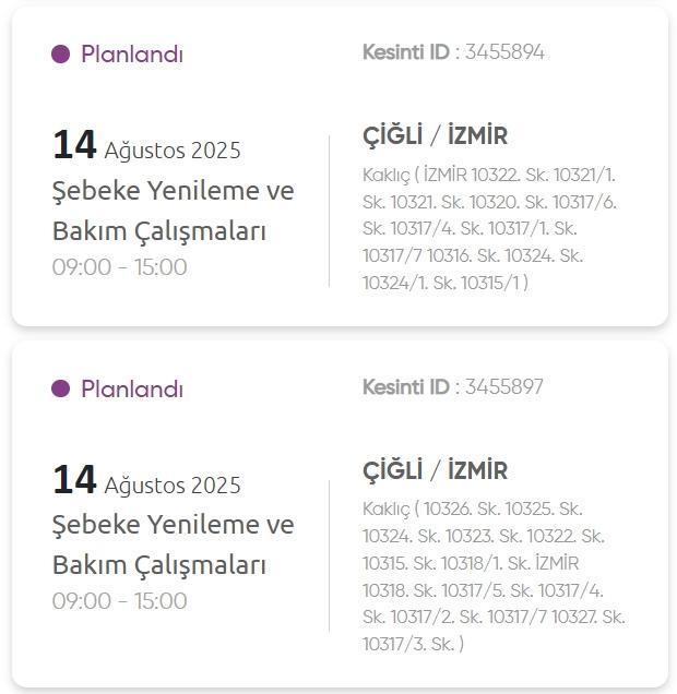 İzmir GEDİZ elektrik kesintisi! 14 Ağustos İzmir'de elektrik kesintisi ne zaman bitecek, elektrikler ne zaman gelecek?