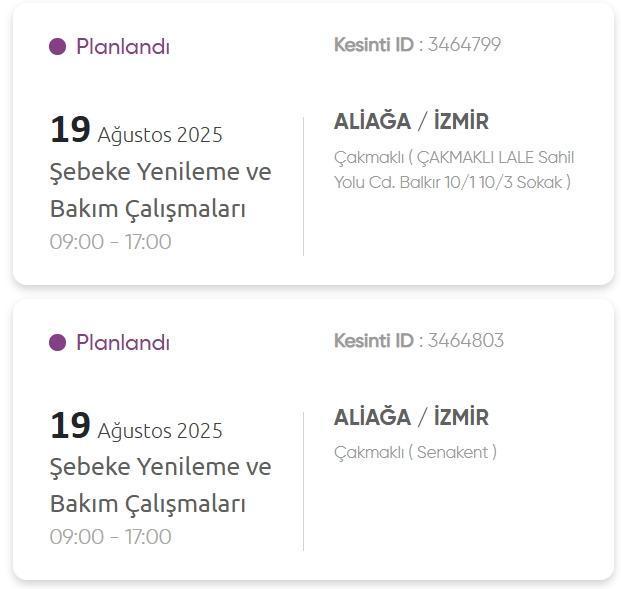 İzmir GEDİZ elektrik kesintisi! 19 Ağustos İzmir'de elektrik kesintisi ne zaman bitecek, elektrikler ne zaman gelecek?
