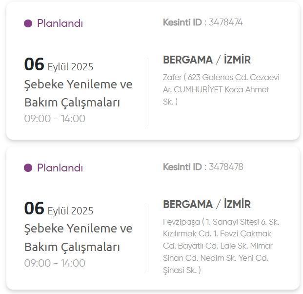 İzmir GEDİZ elektrik kesintisi! 6 Eylül İzmir'de elektrik kesintisi ne zaman bitecek, elektrikler ne zaman gelecek?