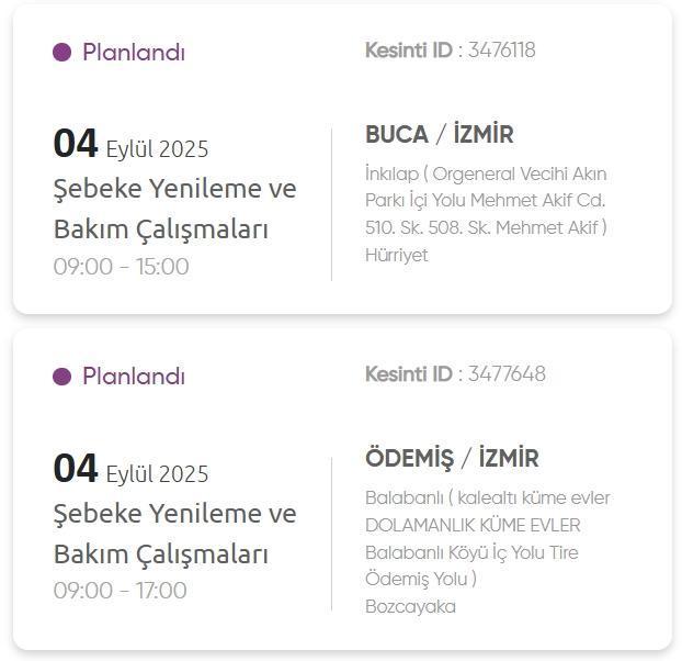 İzmir GEDİZ elektrik kesintisi! 4 Eylül İzmir'de elektrik kesintisi ne zaman bitecek, elektrikler ne zaman gelecek?