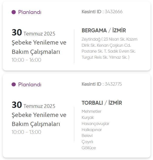 İzmir GEDİZ elektrik kesintisi! 30 Temmuz İzmir'de elektrik kesintisi ne zaman bitecek, elektrikler ne zaman gelecek?