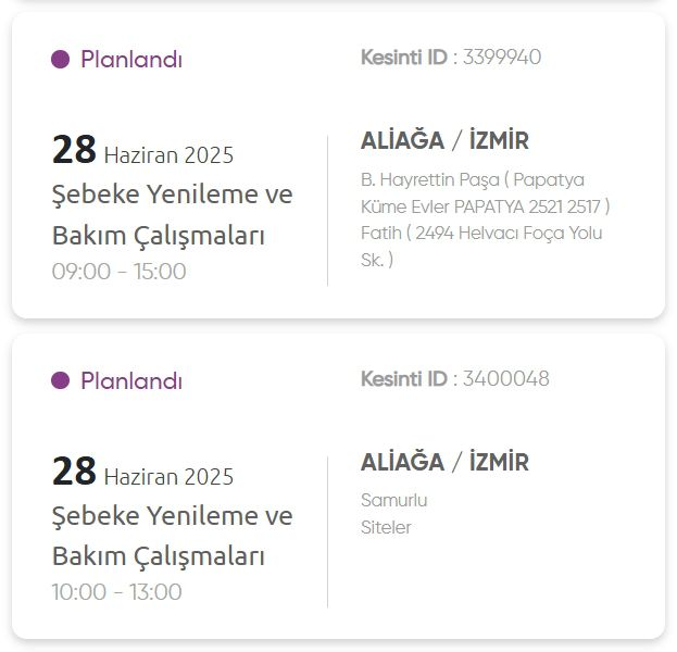 İzmir GEDİZ elektrik kesintisi! 28-29 Haziran İzmir'de elektrik kesintisi ne zaman bitecek, elektrikler ne zaman gelecek?