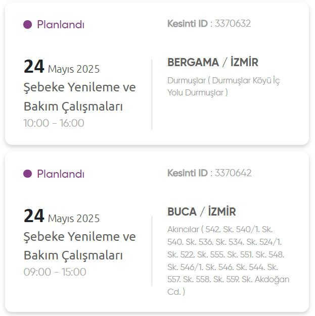 İzmir GEDİZ elektrik kesintisi! 24 Mayıs İzmir'de elektrik kesintisi ne zaman bitecek, elektrikler ne zaman gelecek?