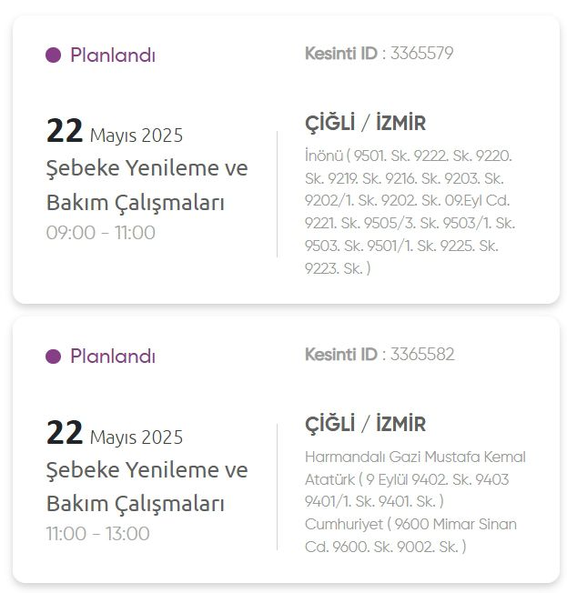 İzmir GEDİZ elektrik kesintisi! 22 Mayıs İzmir'de elektrik kesintisi ne zaman bitecek, elektrikler ne zaman gelecek?