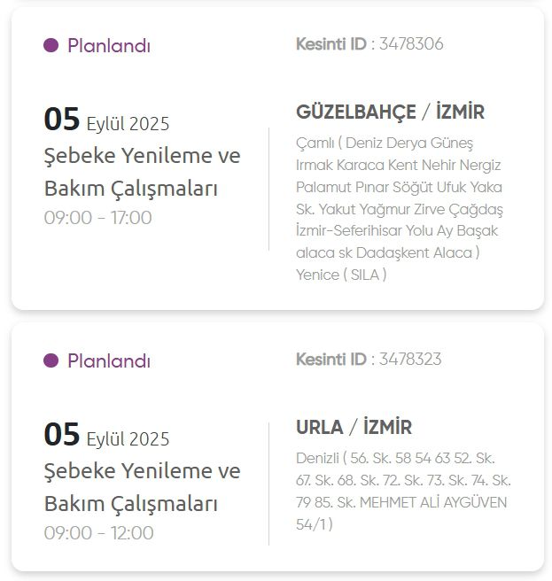 İzmir GEDİZ elektrik kesintisi! 5 Eylül İzmir'de elektrik kesintisi ne zaman bitecek, elektrikler ne zaman gelecek?
