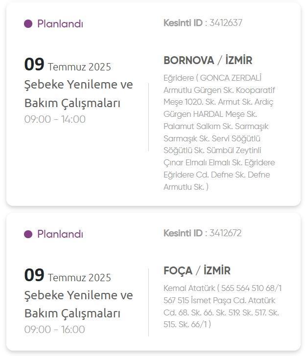 İzmir GEDİZ elektrik kesintisi! 9 Temmuz İzmir'de elektrik kesintisi ne zaman bitecek, elektrikler ne zaman gelecek?