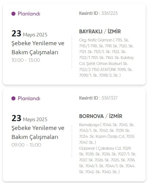 İzmir GEDİZ elektrik kesintisi! 23 Mayıs İzmir'de elektrik kesintisi ne zaman bitecek, elektrikler ne zaman gelecek?