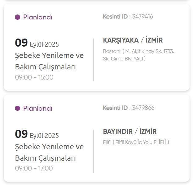 İzmir GEDİZ elektrik kesintisi! 9 Eylül İzmir'de elektrik kesintisi ne zaman bitecek, elektrikler ne zaman gelecek?