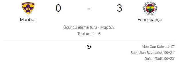 Maribor Fenerbahçe maç özeti! (VİDEO) Maribor Fenerbahçe maçı özeti izle! Golleri kim attı, maç kaç kaç bitti?