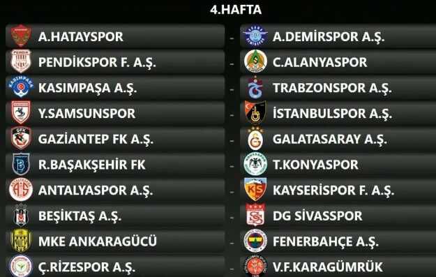 Son Dakika: Süper Lig'de sezon fikstürü belli oldu