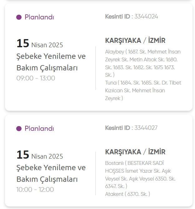 İzmir GEDİZ elektrik kesintisi! 15 Nisan İzmir'de elektrik kesintisi ne zaman bitecek, elektrikler ne zaman gelecek?
