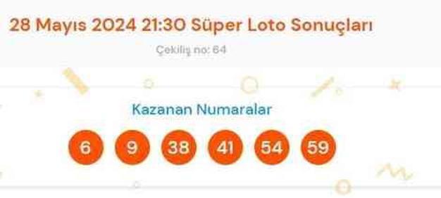 Süper Loto sonuçları açıklandı! 28 Mayıs Süper Loto kazanan numaralar neler? Süper Loto sonuçlarına ne zaman, nereden bakılır? #128680