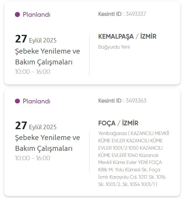 İzmir GEDİZ elektrik kesintisi! 27 Eylül İzmir'de elektrik kesintisi ne zaman bitecek, elektrikler ne zaman gelecek?