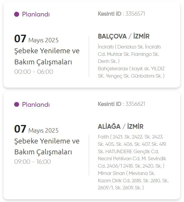 İzmir GEDİZ elektrik kesintisi! 7 Mayıs İzmir'de elektrik kesintisi ne zaman bitecek, elektrikler ne zaman gelecek?