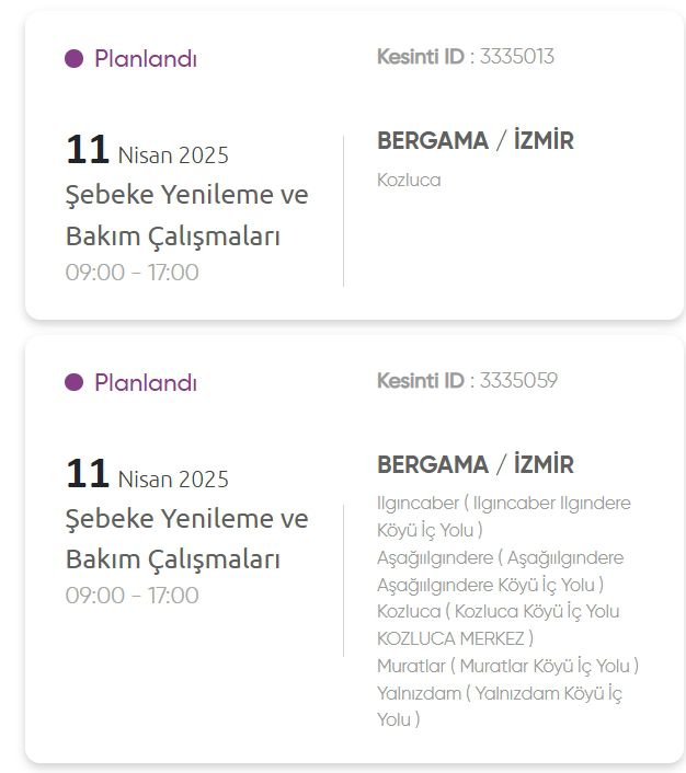 İzmir GEDİZ elektrik kesintisi! 11 Nisan İzmir'de elektrik kesintisi ne zaman bitecek, elektrikler ne zaman gelecek?