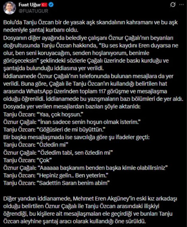 Öznur Çağalı kimdir? Tanju Özcan Öznur Çağalı yasak aşk iddiası nedir?