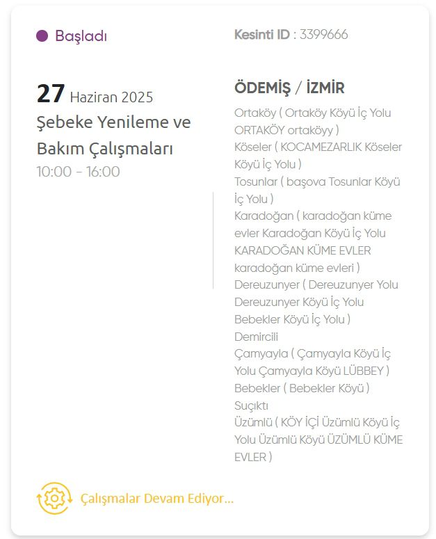 İzmir GEDİZ elektrik kesintisi! 27 Haziran Menemen, Bornova, Karşıyaka, Bayraklı elektrik kesintisi ne zaman bitecek?