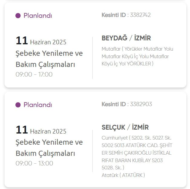İzmir GEDİZ elektrik kesintisi! 11 Haziran İzmir'de elektrik kesintisi ne zaman bitecek, elektrikler ne zaman gelecek?