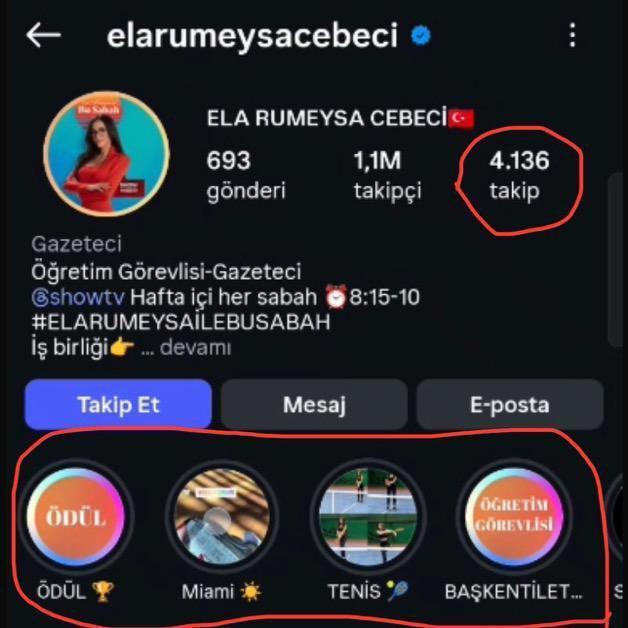 Ela Rümeysa Cebeci'nin sosyal medya hesabında dikkat çeken değişiklik