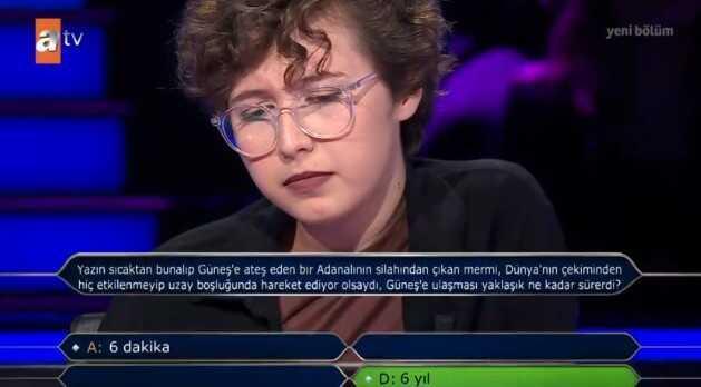 Yazın sıcaktan bunalıp Güneş'e ateş eden bir Adanalının... Kim Milyoner Olmak İster 15 Ağustos Sorusu Cevabı Nedir? 50 Bin TL'lik soru ve cevabı ne?