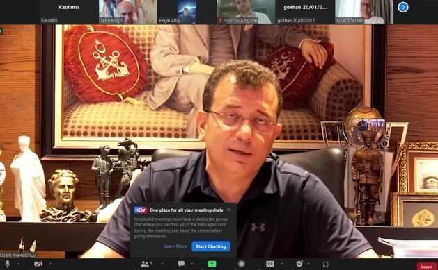 Ekrem İmamoğlu Zoom videosu izle! (VİDEO) Ekrem İmamoğlu'nun olan Zoom videosu nedir, kimler var?