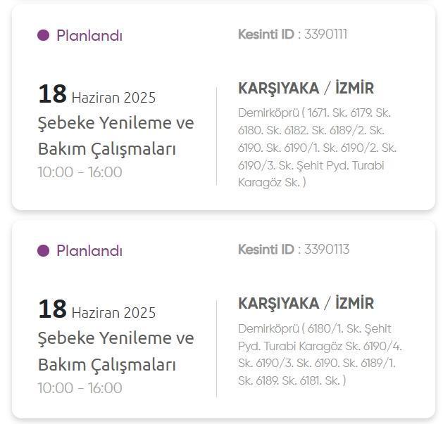 İzmir GEDİZ elektrik kesintisi! 18 Haziran İzmir'de elektrik kesintisi ne zaman bitecek, elektrikler ne zaman gelecek?