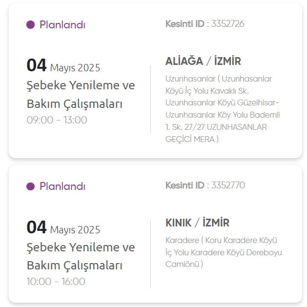 İzmir GEDİZ elektrik kesintisi! 4-5 Mayıs İzmir'de elektrik kesintisi ne zaman bitecek, elektrikler ne zaman gelecek?