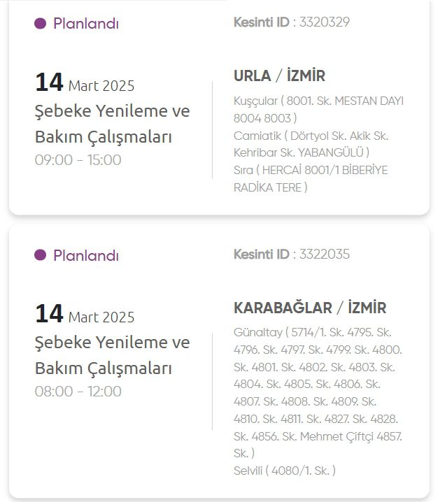 İzmir GEDİZ elektrik kesintisi! 14 Mart İzmir'de elektrik kesintisi ne zaman bitecek, elektrikler ne zaman gelecek?