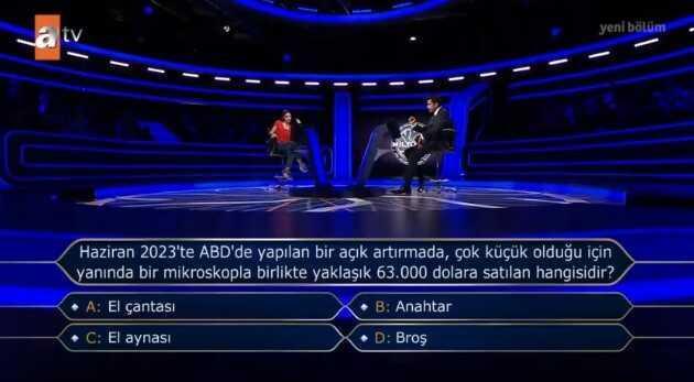 Haziran 2023'te ABD'de yapılan bir açık artırmada... Kim Milyoner Olmak İster 15 Ağustos Sorusu Cevabı Nedir? 50 Bin TL'lik soru ve cevabı ne?