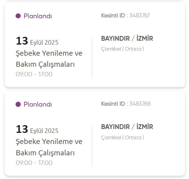 İzmir GEDİZ elektrik kesintisi! 13 Eylül İzmir'de elektrik kesintisi ne zaman bitecek, elektrikler ne zaman gelecek?