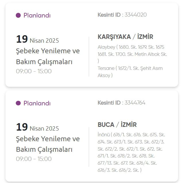 İzmir GEDİZ elektrik kesintisi! 19 Nisan İzmir'de elektrik kesintisi ne zaman bitecek, elektrikler ne zaman gelecek?