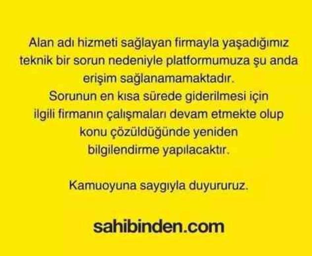 Sahibinden.com erişime açıldı mı? 4 Ocak Sahibinden.com açılıyor mu, ne zaman açıldı?