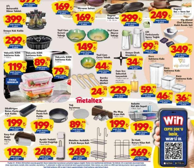 ŞOK AKTÜEL 29 EKİM KATALOĞU ŞOK'a gelen ürünler! ŞOK bu hafta katalog ürünleri neler? 29 Ekim ŞOK fiyat listesi!