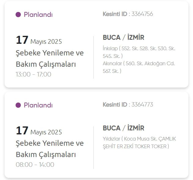 İzmir GEDİZ elektrik kesintisi! 17 Mayıs İzmir'de elektrik kesintisi ne zaman bitecek, elektrikler ne zaman gelecek?