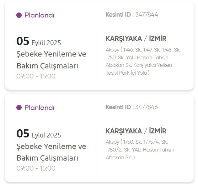 İzmir GEDİZ elektrik kesintisi! 5 Eylül İzmir'de elektrik kesintisi ne zaman bitecek, elektrikler ne zaman gelecek?