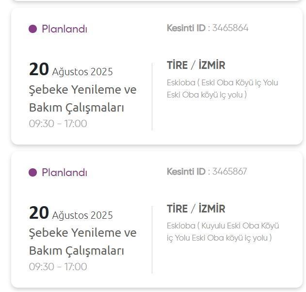 İzmir GEDİZ elektrik kesintisi! 20 Ağustos İzmir'de elektrik kesintisi ne zaman bitecek, elektrikler ne zaman gelecek?