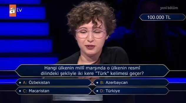 Hangi ülkenin milli marşında o ülkenin resmi dilindeki... Kim Milyoner Olmak İster 15 Ağustos Sorusu Cevabı Nedir? 100 Bin TL'lik soru ve cevabı ne?