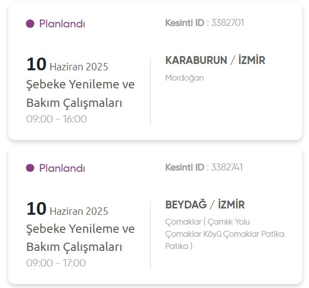 İzmir GEDİZ elektrik kesintisi! 10 Haziran İzmir'de elektrik kesintisi ne zaman bitecek, elektrikler ne zaman gelecek?