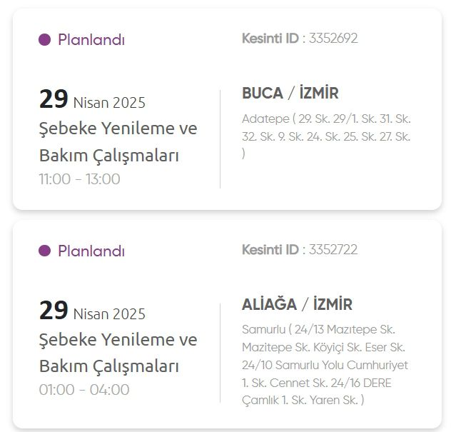 İzmir GEDİZ elektrik kesintisi! 29 Nisan İzmir'de elektrik kesintisi ne zaman bitecek, elektrikler ne zaman gelecek?