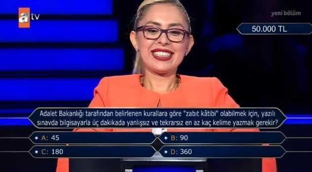 Adalet Bakanlığı tarafından belirlenen kurallara göre... Kim Milyoner Olmak İster 22 Ağustos Sorusu Cevabı Nedir? 50 Bin TL'lik soru ve cevabı ne?