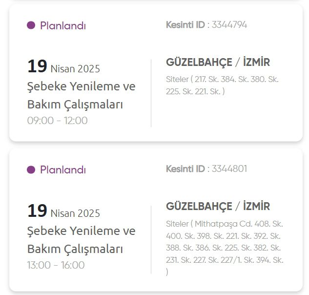 İzmir GEDİZ elektrik kesintisi! 19 Nisan İzmir'de elektrik kesintisi ne zaman bitecek, elektrikler ne zaman gelecek?