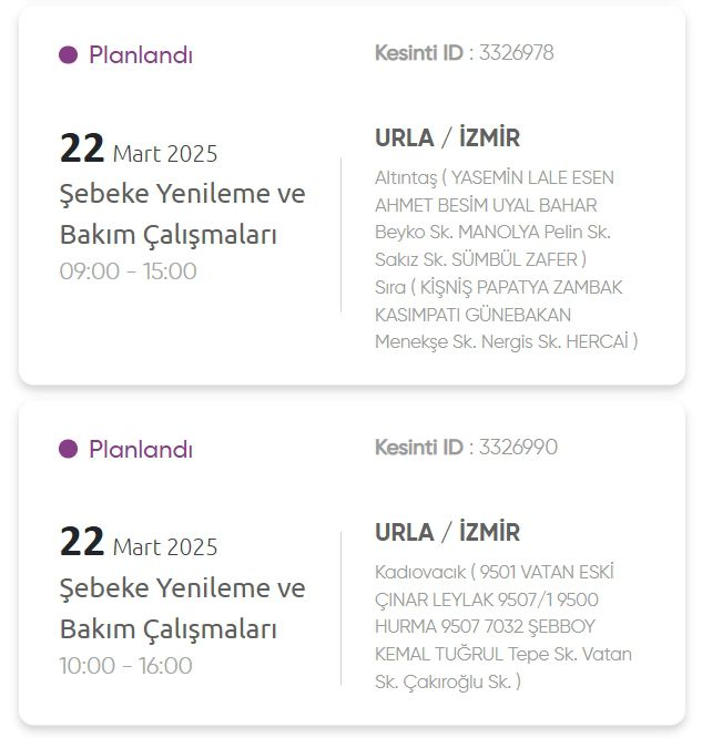 İzmir GEDİZ elektrik kesintisi! 22 Mart İzmir'de elektrik kesintisi ne zaman bitecek, elektrikler ne zaman gelecek?