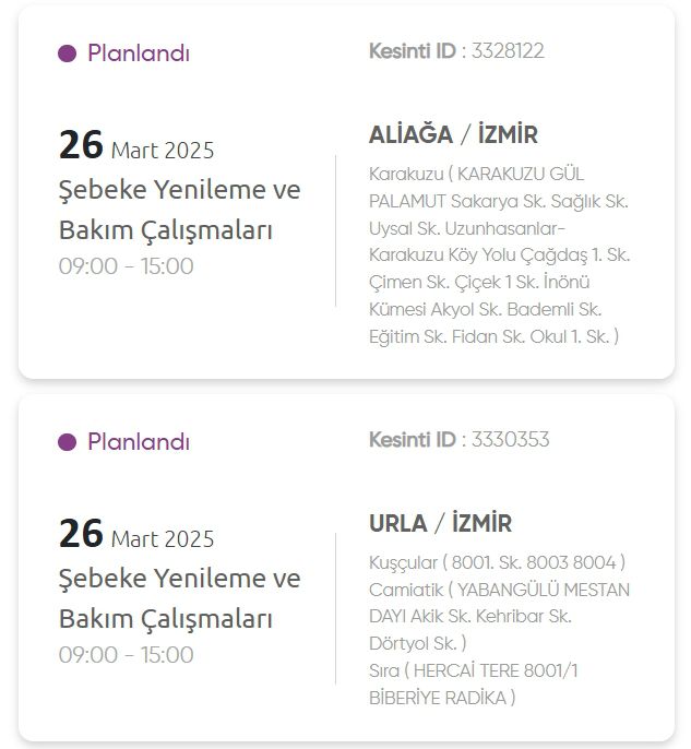 İzmir GEDİZ elektrik kesintisi! 26 Mart İzmir'de elektrik kesintisi ne zaman bitecek, elektrikler ne zaman gelecek?