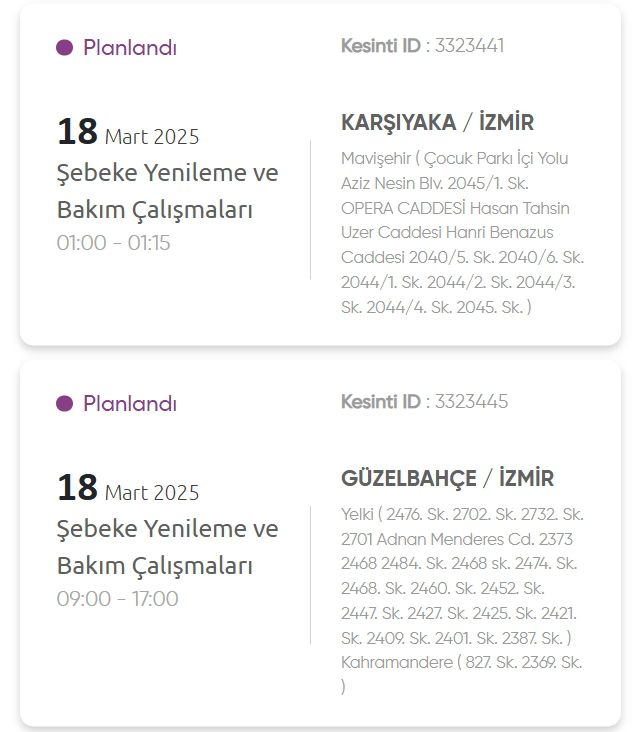 İzmir GEDİZ elektrik kesintisi! 18 Mart İzmir'de elektrik kesintisi ne zaman bitecek, elektrikler ne zaman gelecek?
