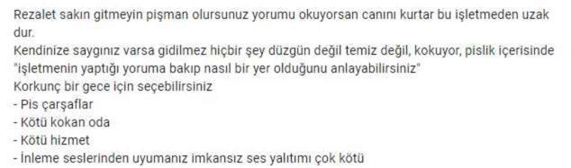 Ankara'da bir otel sahibinin müşterilerin yorumlarına verdiği yanıtlar infial yarattı