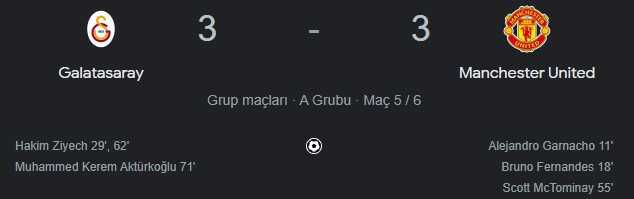 Galatasaray - Manchester United maç özeti! (VİDEO) Galatasaray - Manchester United maçı özeti izle! Golleri kim attı, maç kaç kaç bitti?