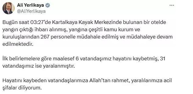 Bolu Kartalkaya yangını söndürüldü mü? Kartalkaya kayak merkezinde neden yangın çıktı?