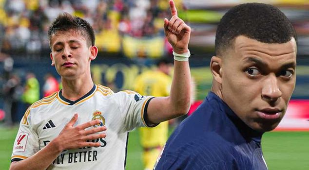 Yıldızlar bile ona hayran! Arda Güler, Mbappe'yi hayrete düşürdü